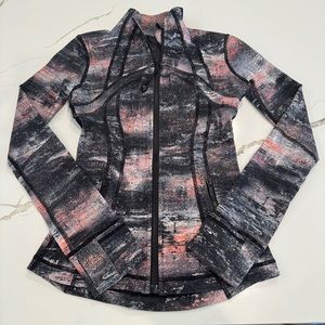 Lululemon Define Jacket Azurite Poppy Coral Multi